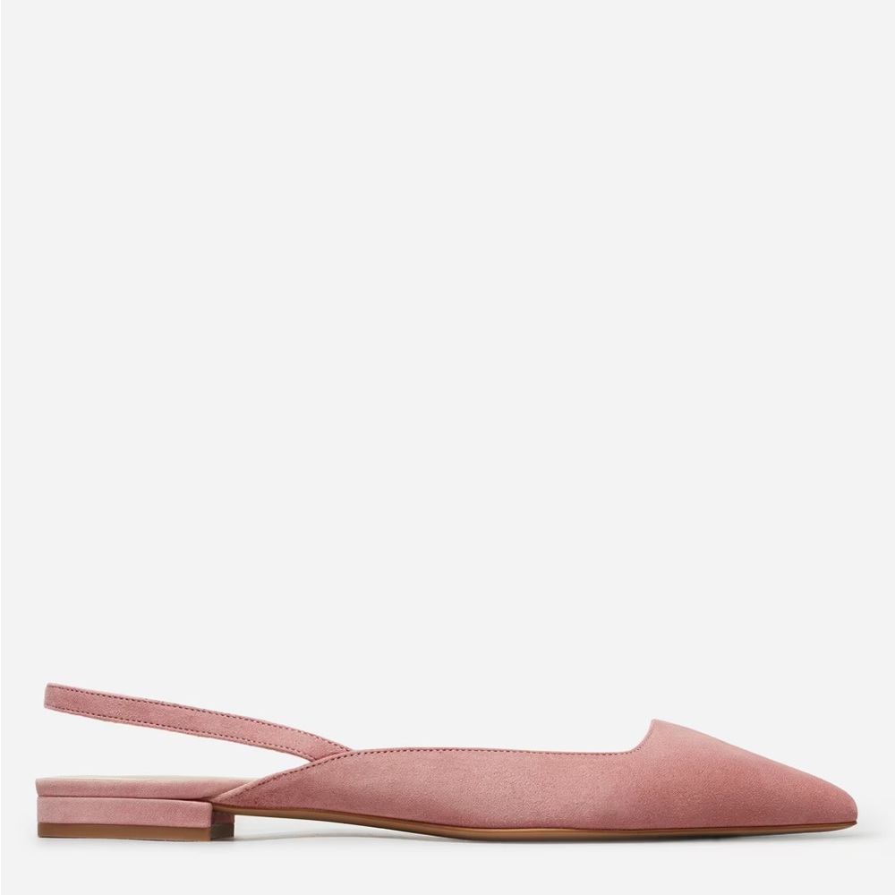 EVERLANE THE EDITOR SLINGBACK - ROSEWOOD SUEDE - SIZE 10